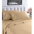thumbnail image 2 of Regency Club Oxford 600 Thread Count 100% Cotton Solid Sheet Set (King, Taupe), 2 of 4