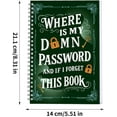 thumbnail image 2 of Spiral-Bound Password Keeper, A Lightweight Password Organizer Journal, Portable Notebook for Login Details, Perfect Gag Gift for Men Women Teens Office & Home(green-a), 2 of 9