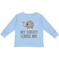 thumbnail image 3 of Inktastic My Daddy Loves Me Boys or Girls Long Sleeve Toddler T-Shirt, 3 of 5