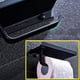 thumbnail image 1 of Portarrollos de papel higiénico de aluminio negro con estante Portarrollos de papel higiénico Teléfono móvil Dispensador de rollos de papel higiénico montado en la pared para baño/cocina/hotel, 1 of 5