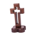 thumbnail image 2 of Siruishop Tabletop Wood Cross Standing Cross Christian Cross for Catholic Church Decor Flower Base, 2 of 8