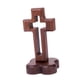 thumbnail image 2 of Cruz de mesa de la Santa Cruz con base para iglesia, sala de estar o armario. ¡Ideal para bodas! Base de flores, 2 of 9