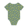 thumbnail image 2 of Daiia Cute Yoga Frogs Printed Unisex-Baby Short Sleeve Onesies Bodysuits Baby Climbing Clothes Soft and Comfortable Romper with Expandable Shoulder Design-6 Months, 2 of 8