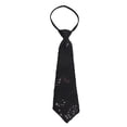 thumbnail image 2 of Eoperou Men Tie Shiny Sequin Vintage Formal Business Style Adjustable Elastic Band Solid Color Lightweight Suit Coat Waistcoat Performance Stage Show Necktie, 2 of 8