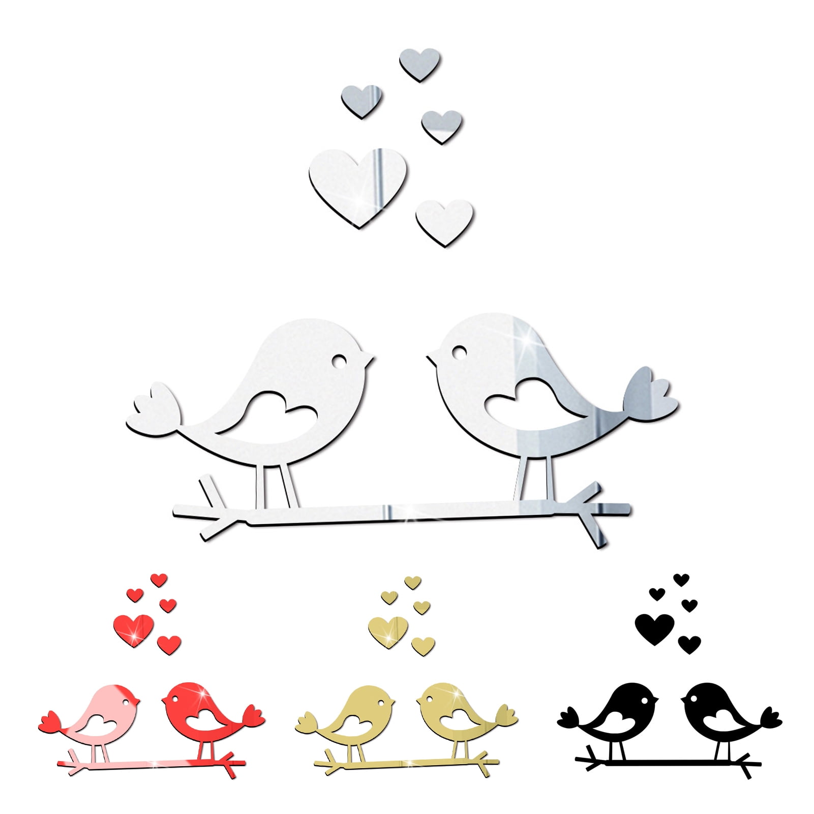 Dream Lifestyle Mirror Stickers Bird Mirror Wall Stickers Decals
