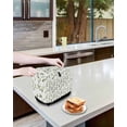 thumbnail image 3 of Sage Green Botanical Small Toaster Cover 2 Slice, Kitchen Appliance Covers, Retro Blossom Floral Wildflower Toaster Oven Cover with Loop, Bread Machine Cover Polyester Dust Cover Protection, 3 of 4