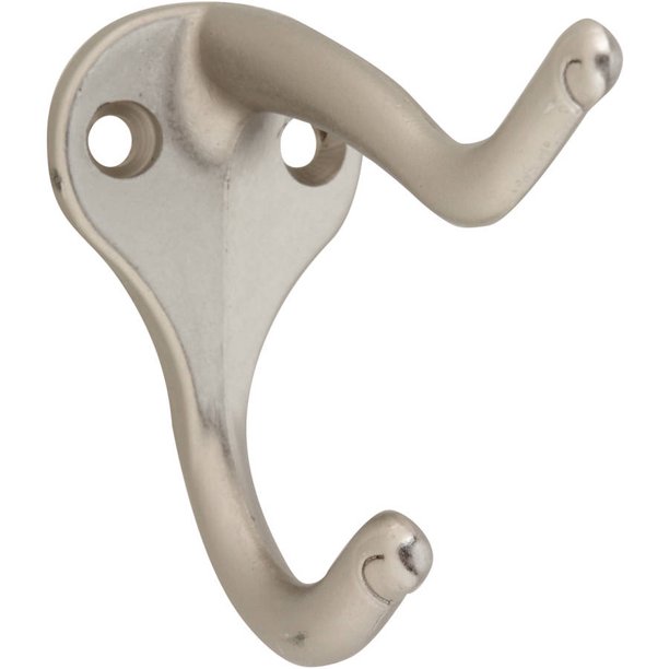 Stanley Hardware 756117 Satin Nickel Coat & Hat Hooks