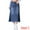 Dark Blue, variant on Unique Bargains Women's Long Denim Skirts Split A-Line Fishtail Jean Skirt XL Blue