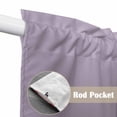 thumbnail image 4 of Purple Solid Color Swag Valances for Windows 2 Pack, Kitchen Window Curtains 36 Inch Length, Aesthetics Contemporary Luxury Privacy Swag Curtains for Living Room/Bathroom with Rod Pocket 36"x36", 4 of 8