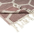 thumbnail image 5 of Ox Bay Burgundy Honeycomb Hexagon Ultra-Soft Turkish Cotton Adult Throw Blanket, 50" x 60', 5 of 8