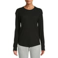 thumbnail image 2 of Time and Tru Women's Cami, Thermal and Long Sleeve T-Shirt, 3-Pack, 2 of 5