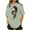 Green(Style 186), variant on NuoCaiYun Fashionable Women'S Plus Size Graphic Tees Short Sleeve O Neck T Shirt Casual Summer Tops