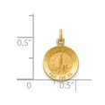 thumbnail image 3 of FB Jewels 14K Yellow Gold Our Lady of Fatima Medal Charm, 3 of 4