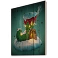 thumbnail image 1 of Design Art - Maison de Chaussure Elf sur le de Noël Enneigée, 1 of 5