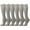 Silver, variant on 6 Pairs Women Trouser Socks with Comfort Band Stretchy Spandex Opaque Knee High Silver/Light Gray
