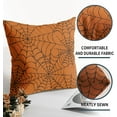 thumbnail image 5 of Halloween Spiderweb Pillow Covers 16x16 Set of 2 Black White Spider Web Outdoor Decorative Throw Pillows Halloween Scary Themed Farmhouse Pillowcases Linen Cushion Case Decor for Home Sofa Couch Bed, 5 of 6