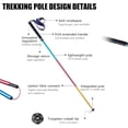 thumbnail image 6 of Trekking Poles 2-Pack 130CM Anti-Shock Ultra-Light Collapsible Walking Hiking Sticks for Trail Running Backpacking Camping, 6 of 7
