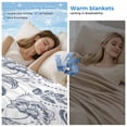 thumbnail image 2 of Pastoral Flowers Cooling Blanket, Lightweight Breathable Summer Throw Blanket with Double Sided Cold Effect,Vintage Haze Blue Farmhouse Plant Picnic Beach Blankets Bed Sheet for Hot Sleepers 40"x60", 2 of 8