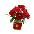 thumbnail image 1 of Flores artificiales en maceta para centros de mesa de jardín Ornamento del festival de primavera Rojo Zulema Flores de Hortensia, 1 of 8