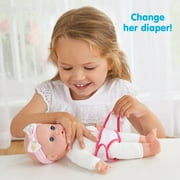 Kidoozie Sweetie Doll, Includes diaper, pajamas headband and bottle, soft-bodied, 12 inch doll with open and close eyes, ages 12 months and up