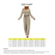 thumbnail image 4 of Pantalones con cierre de cordón para mujer, traje de pantalón superior para mujer, top con cuello en V, traje de pantalón superior para mujer creado magistralmente, 4 of 4