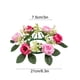 thumbnail image 3 of CaiYueKe Artificial Rose Flower Candle Holder Wreath Wedding Tabletop Decoration Romantic Centerpiece for Valentine's Day Anniversary Party Home Decor, 3 of 7