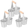 thumbnail image 4 of SHISUYAN 3pcs Creative Retro Flowerpot Durable Home Flower Arrangement Holder Plant Pot, 4 of 8
