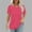 Style1-Hot Pink shirts for women, variant on Maqroz Womens T Shirts Loose Fit Cotton Crew Neck Solid Short Sleeve Tunic Tops Summer Vacation Casual Basic Tee 2026 Light Blue M