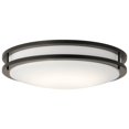 thumbnail image 1 of Kichler 10786OZLED 17.75 in. LED Flush Mount, Olde Bronze, 1 of 1