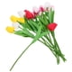 thumbnail image 2 of KAKOWELY 15 tulipanes artificiales de poliuretano, materiales para arreglos florales., 2 of 4