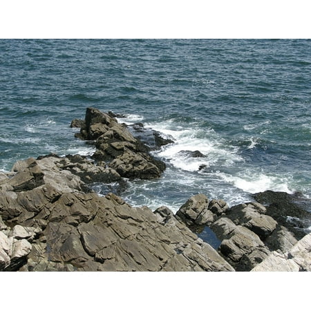 Casco Bay Portland Maine - Canvas Print Casco Bay Portland Maine Water Cape Elizabeth Stretched Canvas 10 x 14