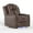 Dark Brown, variant on COLAMY Electric Power Recliner Living Room Chair with Adjustable Headrest, Leather Reclining Seat with Hidden Armrest Storage, Dual Cup Holders, USB Charging, LED, Beige