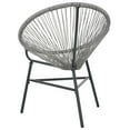 thumbnail image 3 of vidaXL Chaise de Jardin Lune en Rotin Gris, 3 of 4