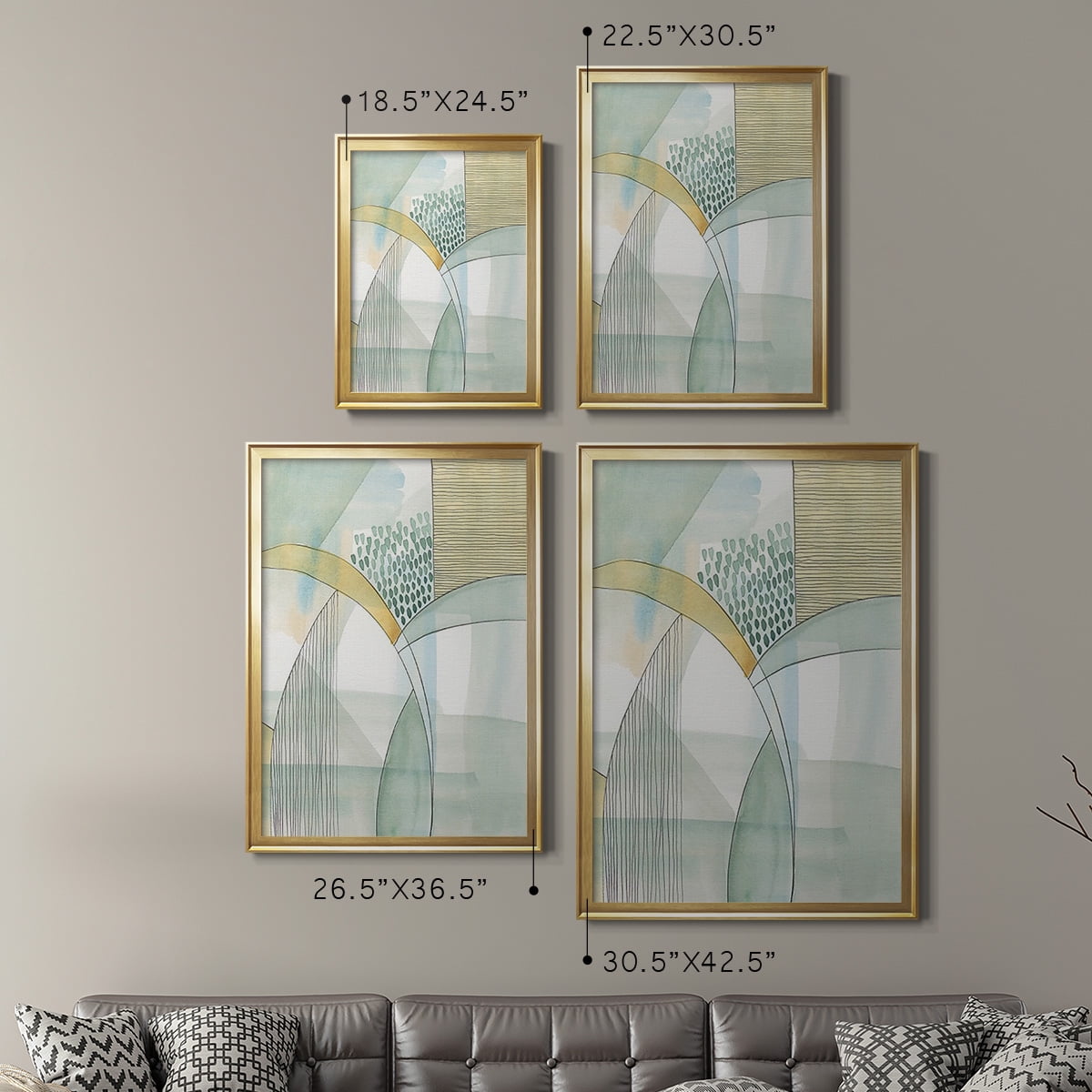 Mint Reflection I Premium Framed Print, in Gold, Black, or Silver - Ready to Hang