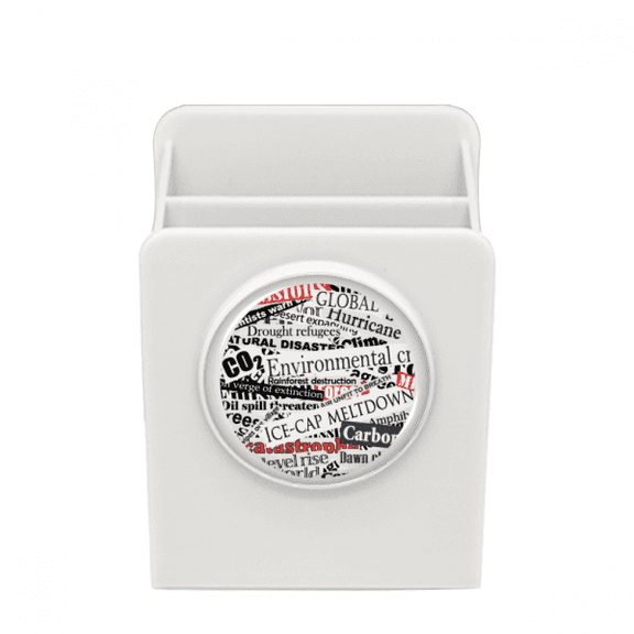 Magazine Veins Pattern Background Desk Pencil Holder Cup Pen Organizer