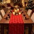 thumbnail image 2 of 72x13Inch Sequined Glitter Tablecloth,Christmas Party Iridescence Shining Table Cloth, Fabric Spark Decor For Birthday Holiday Christmas Party Decoration (Red), 2 of 8