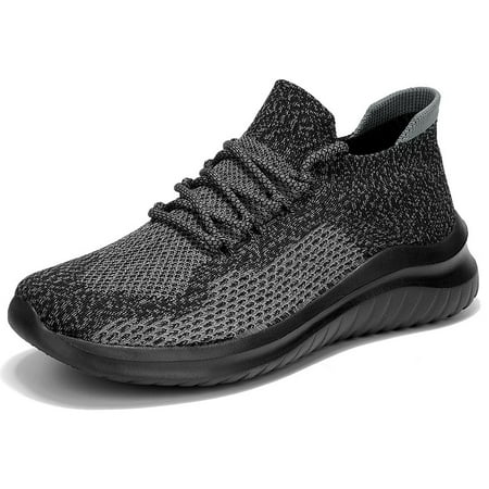 

Men s Trendy Casual Woven Knit Sneakers Breathable Lightweight Sport Shoes For Running Walking