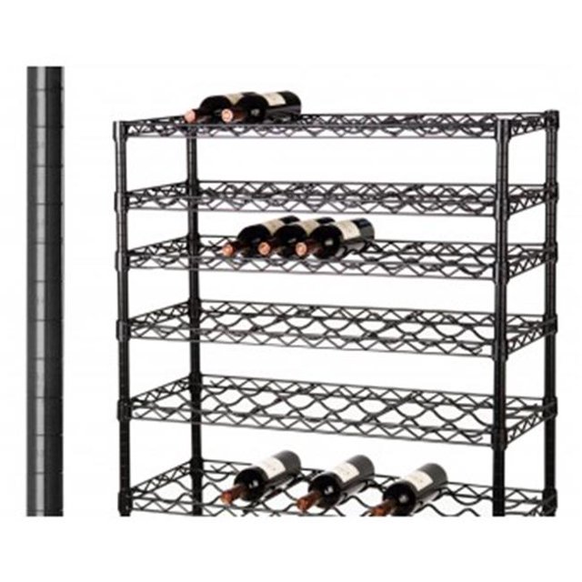 Focus Foodservice FG033BK Poteau Époxy Noir 33 Po.