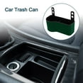 thumbnail image 3 of Unique Bargains Car Trash Can Portable Front Seats Trash Bin Green 1 Pc 7.5" Length 3.2" Width 3.5" Height Plastic, 3 of 6