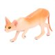 thumbnail image 2 of Estatua De Gato, Pequeño Modelo De Gato Sin Pelo Vívido Para Decoración Del Hogar Para Niños De Juguete Ccdes Otros, 2 of 8
