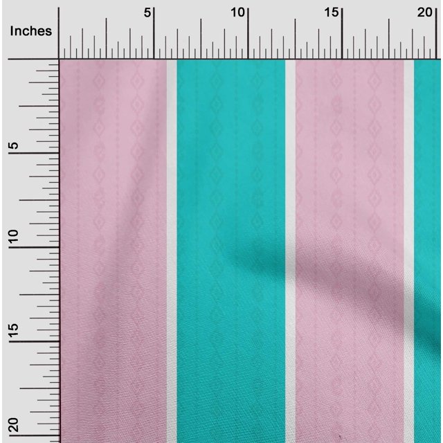 oneOone Viscose Jersey Fabric Wide Stripe Printed Craft Fabric BTY 60 Inch Wide