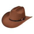 thumbnail image 1 of Sombrero Vaquero Occidental Texano Unisex Marron, 1 of 5