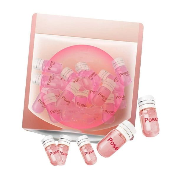 YoaNJYGR Cleansing Oil Mini 2ml*20 Deep Cleansing And Gentle Facial Cleansing Oil Rose Camellia Small Package Disposable Makeup Remover Oil Mini Bottles Pink