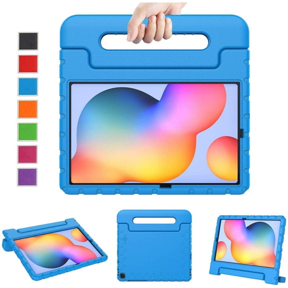 Golden Sheeps Kid Friendly Case Compatible for Samsung Galaxy Tab S6 Lite 10.4 Inch 2020 (SM-P610/P615) Shockproof Ultra Light Weight Convertible Handle Stand Cover (Blue)
