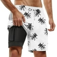 thumbnail image 4 of Kcolen Swim Trunks Men 5 Inch Inseam Gradient Beach Board Shorts Comfy Mens Bathing Suit 9 Inch Inseam Compression Liner Summer Beach Bathing Suit Beach Board Shorts, 4 of 7
