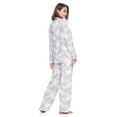 thumbnail image 4 of Casual Nights Women's Long Sleeve Rayon Button Down Pajama Set, 4 of 4
