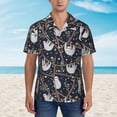 thumbnail image 3 of Men's Hawaiian Shirt Casual Short Sleeve Button Down Shirt Tropical Beach Shirt, 3 of 8