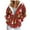 Z01-Hot Pink, variant on Christmas Hoodies for Women Snowman Snowflake Zip Zipper Up Pocket Drawstring 2025 Xmas Holiday Hoodie (Hot Pink, L)