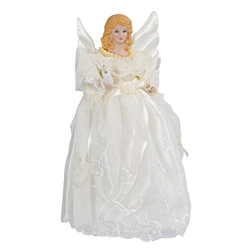 Decoración para árbol de Navidad Kurt S. Adler ángel 25 cm Con 10 luces