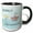Black/White, variant on 3drose, Funny Octopus Pushing Sub up Out of Water Expect Unexpected, 11oz Magic Transforming Mug